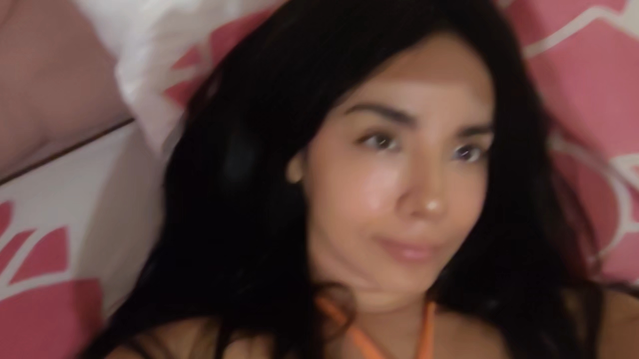 woman on a wide live video frame